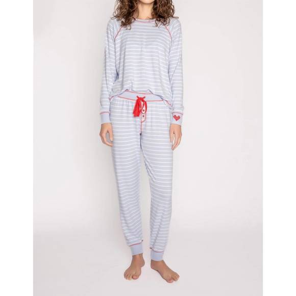 PJ Salvage Women's Ocean Breeze Banded Pants - Floral Print Lounge Joggers